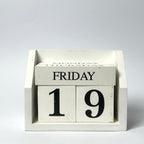 Vintage Perpetual Wooden Calendar