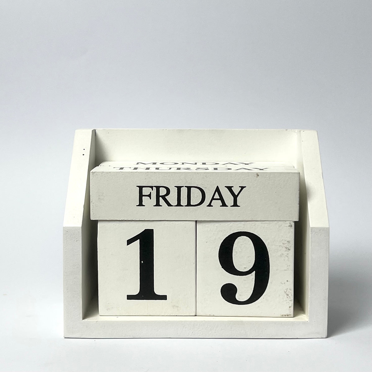 Vintage Perpetual Wooden Calendar