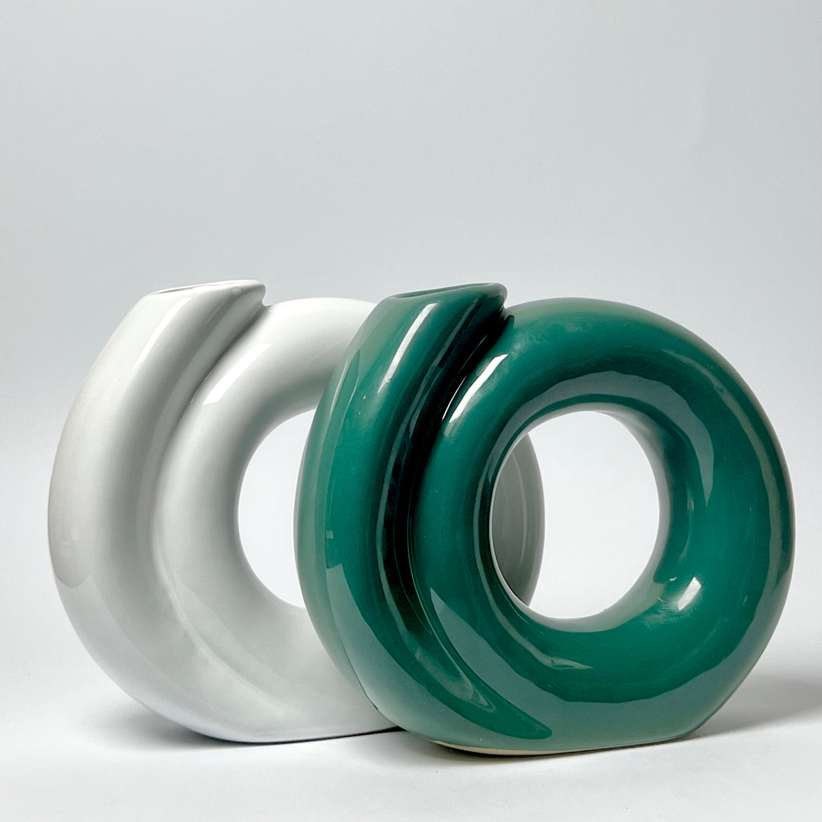 Modern Ceramic Ring Vase