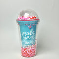 Double-Wall Acrylic Tumbler with Reusable Straw
