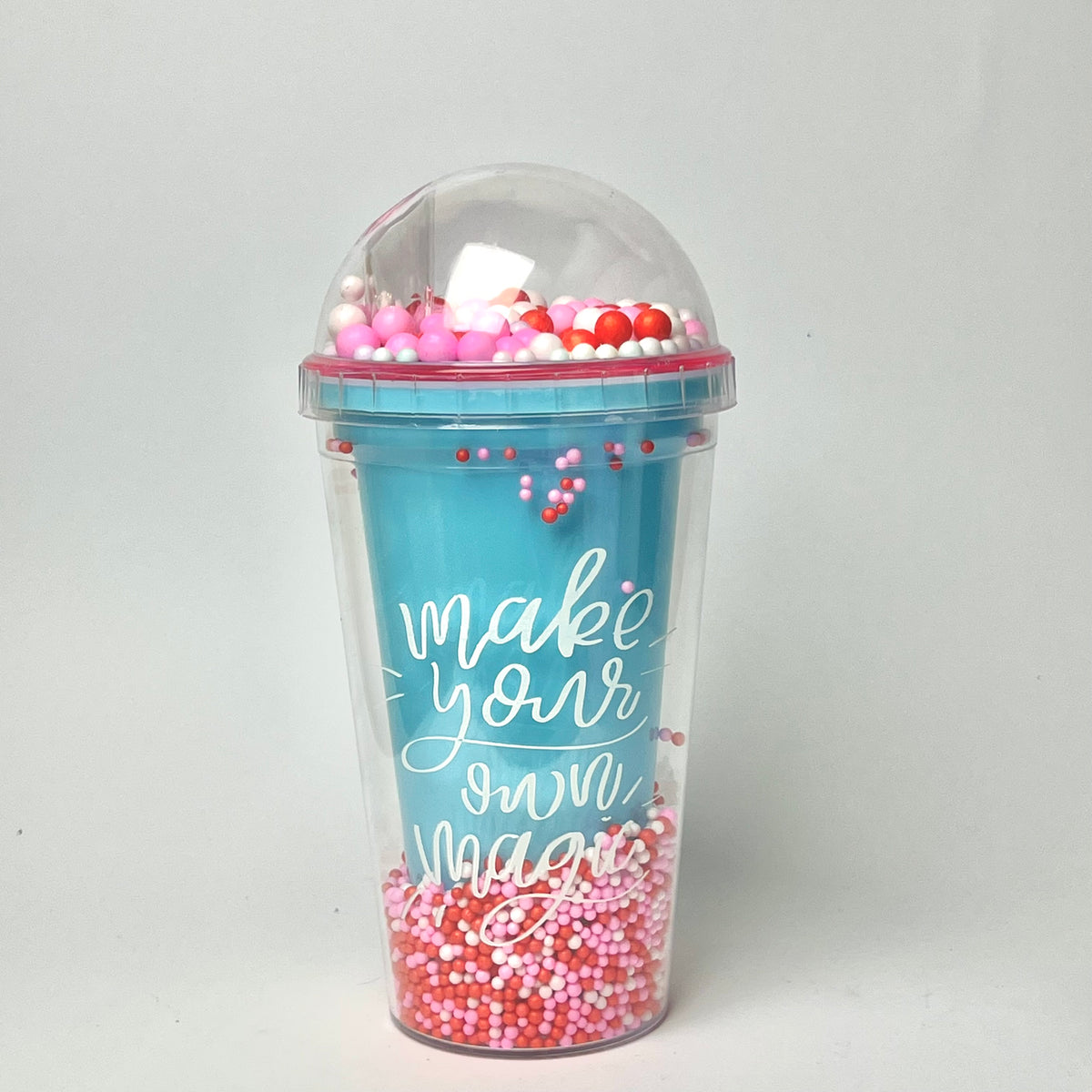 Double-Wall Acrylic Tumbler with Reusable Straw