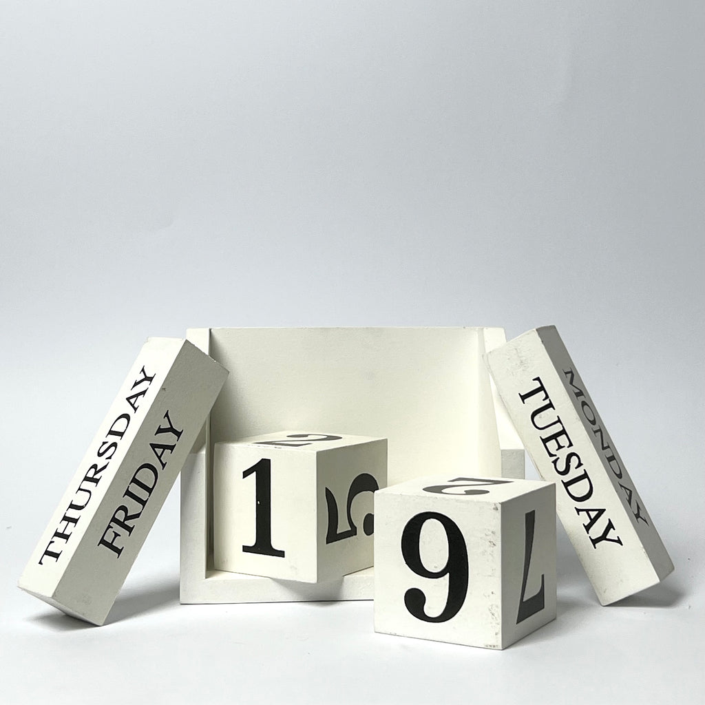 Vintage Perpetual Wooden Calendar