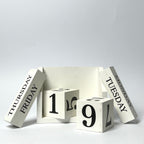 Vintage Perpetual Wooden Calendar