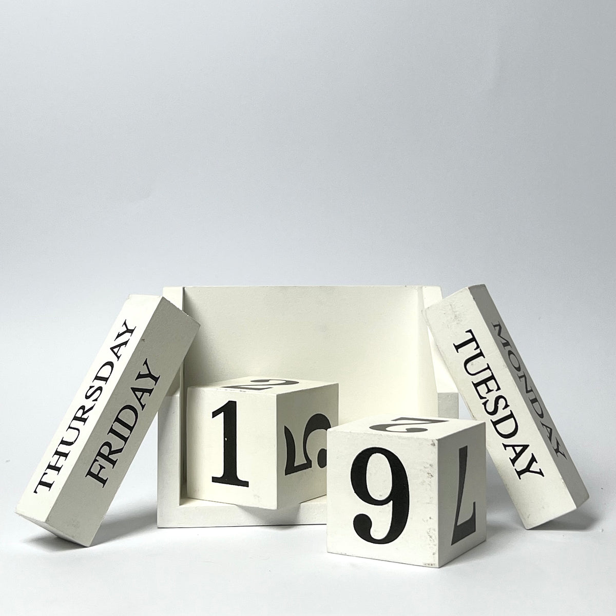 Vintage Perpetual Wooden Calendar