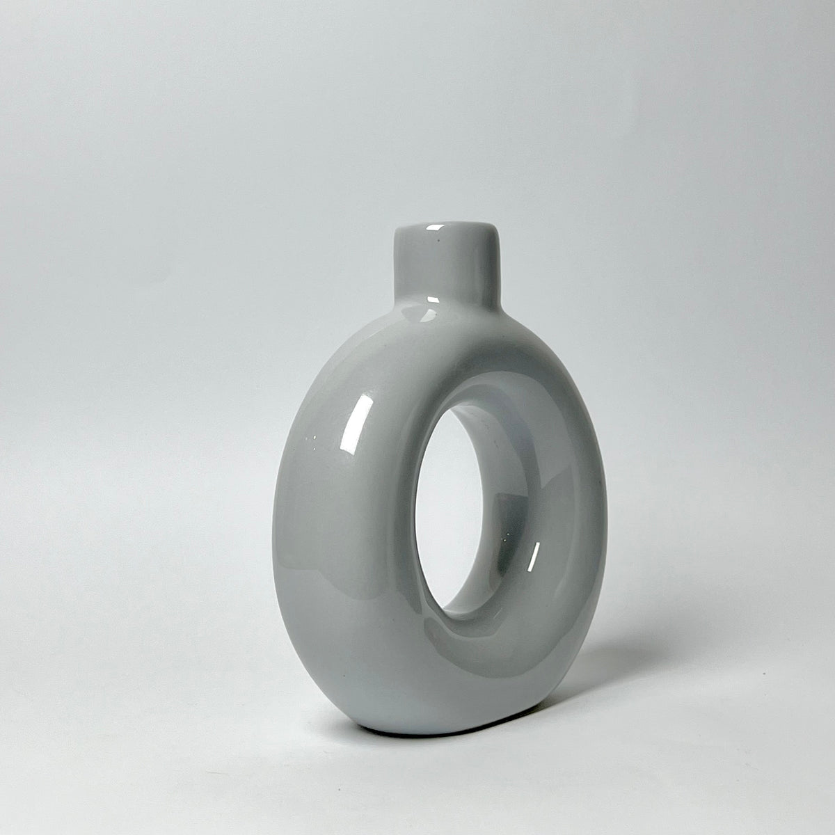 Modern Ceramic Donut Vase