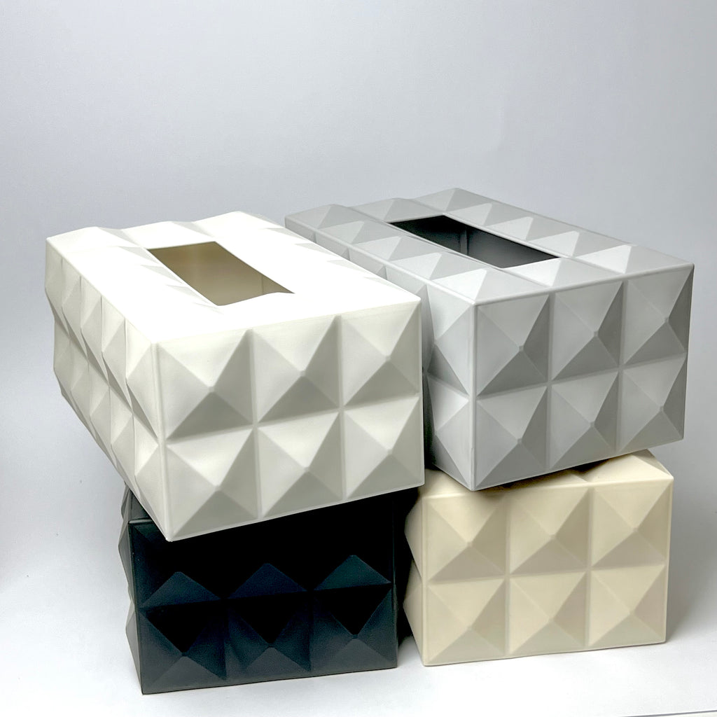 Dual-Side 3D Geometric Tissue Box Cover