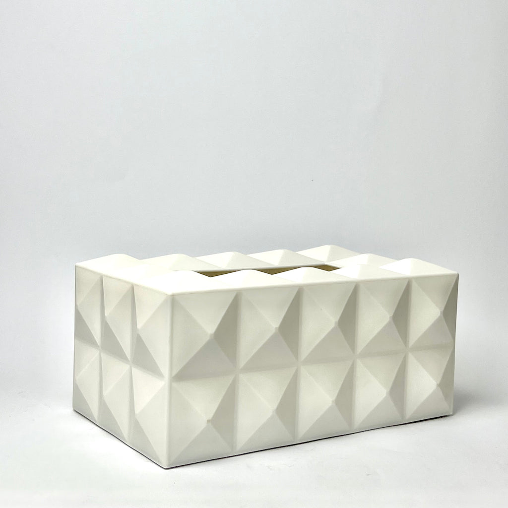 Dual-Side 3D Geometric Tissue Box Cover