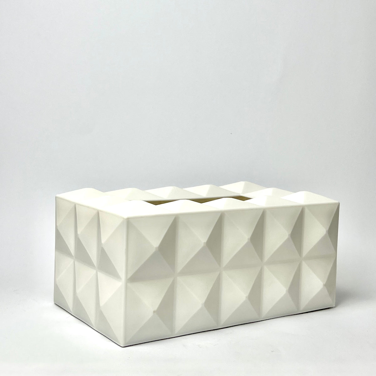 Dual-Side 3D Geometric Tissue Box Cover