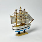 Vintage Sailing Ship Model – Nautical Decorative Boat