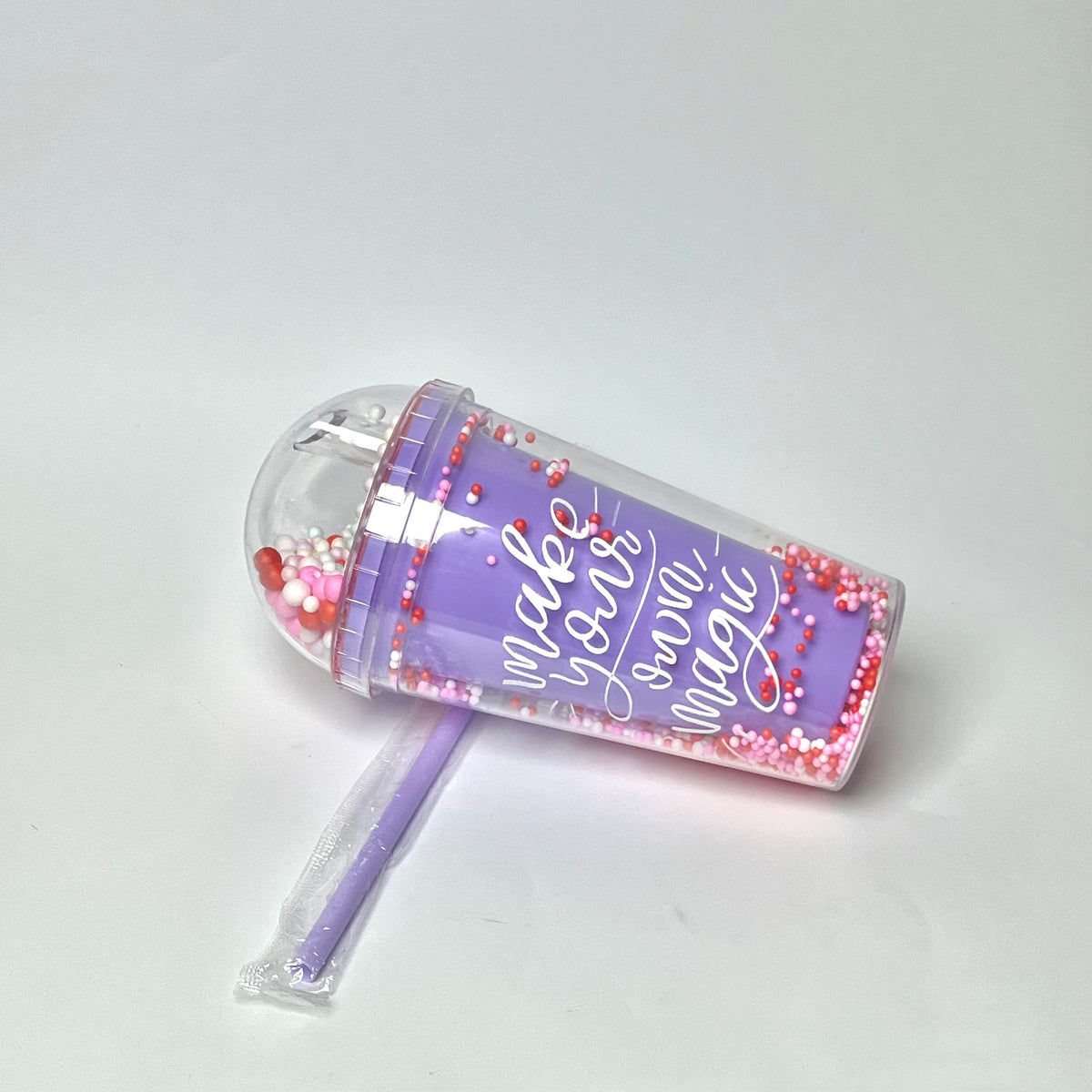 Double-Wall Acrylic Tumbler with Reusable Straw