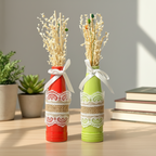 Ceramic Reed Diffuser with Dried Flowers & Essential Oil