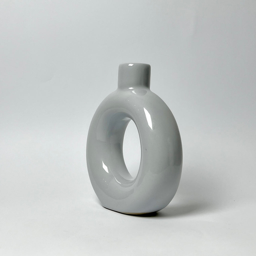 Modern Ceramic Donut Vase