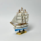 Vintage Sailing Ship Model – Nautical Decorative Boat