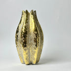 Luxe Textured Gold Decorative Vase