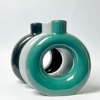Modern Ceramic Donut Vase