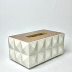Dual-Side 3D Geometric Tissue Box Cover