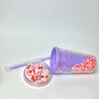 Double-Wall Acrylic Tumbler with Reusable Straw