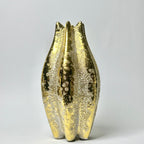 Luxe Textured Gold Decorative Vase