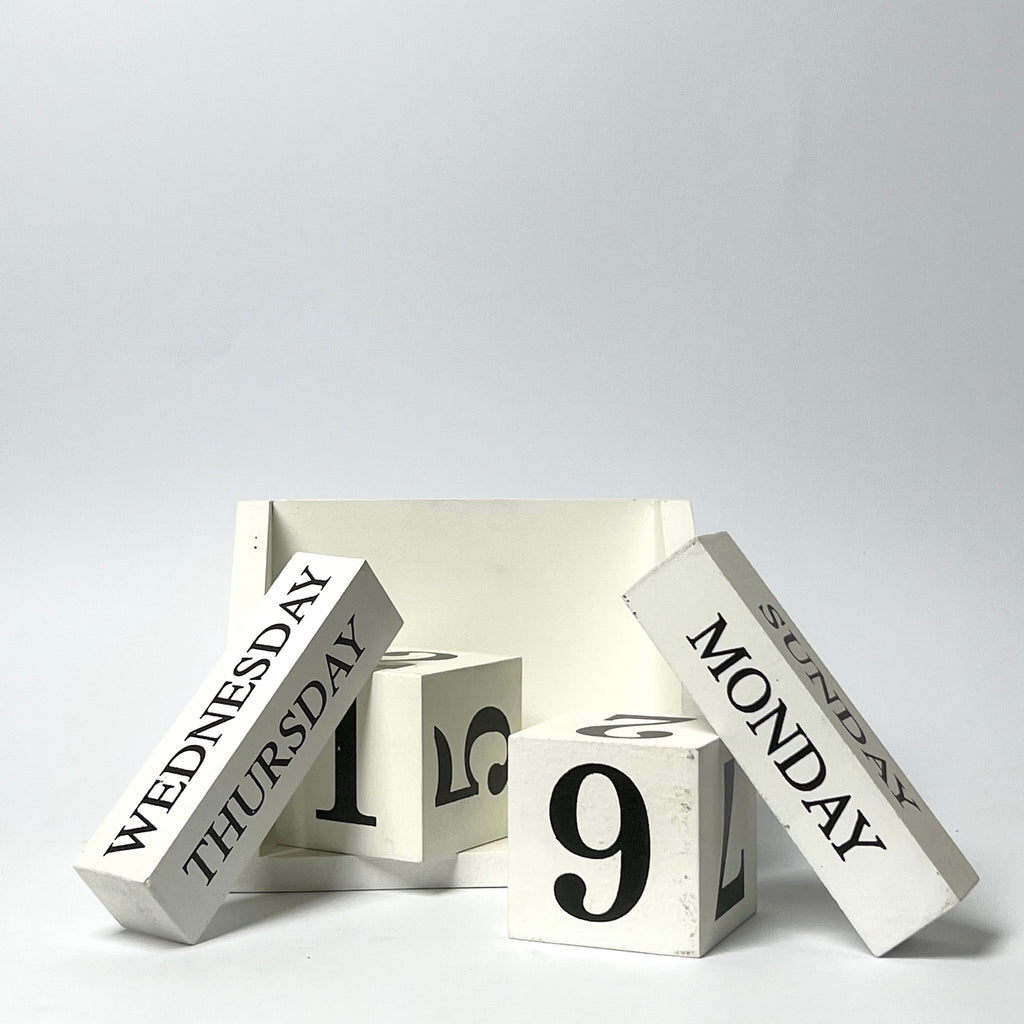 Vintage Perpetual Wooden Calendar