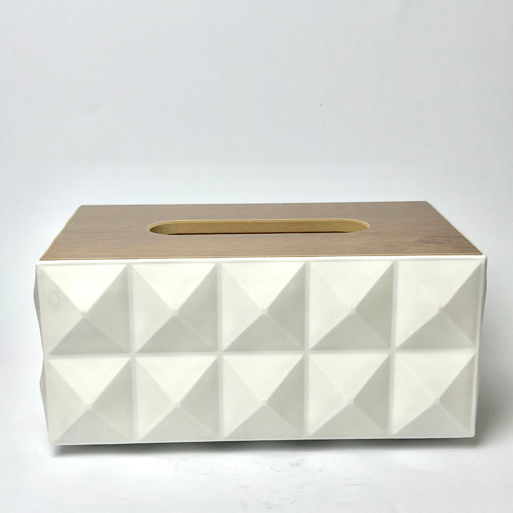 Dual-Side 3D Geometric Tissue Box Cover
