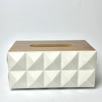 Dual-Side 3D Geometric Tissue Box Cover
