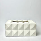 Dual-Side 3D Geometric Tissue Box Cover