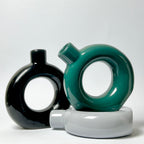Modern Ceramic Donut Vase