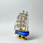 Vintage Sailing Ship Model – Nautical Decorative Boat